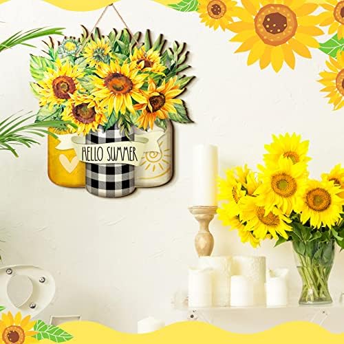Karenhi Sunflower Welcome Summer Decor Sign