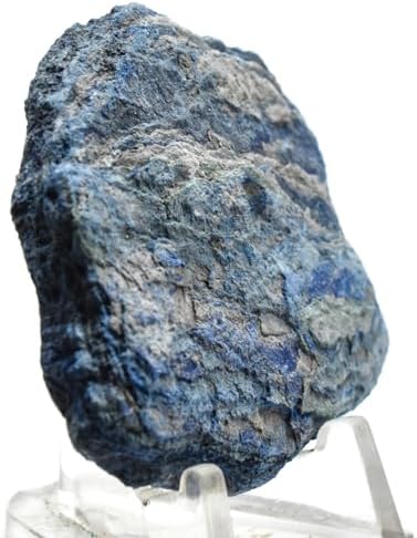 150ct 45mm Rich Blue Azurite Rough Slice Natural Decor Stone