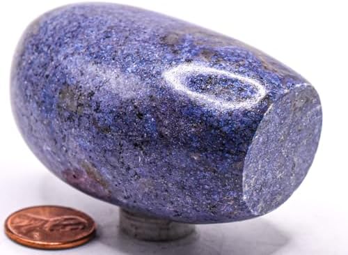 28 Inch Blue Dumortierite with Quartz Polished Specimen - Peru