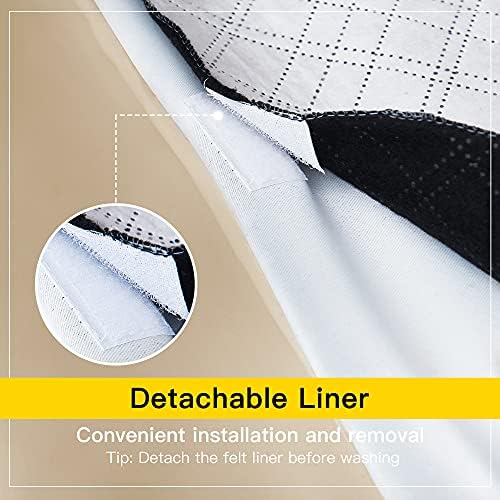 NICETOWN Noise Reducing Curtains with Blackout and Thermal Insulation