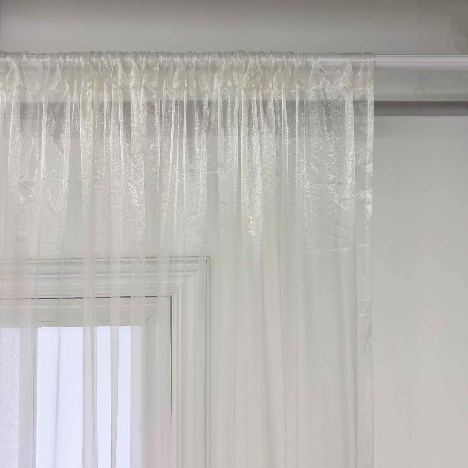 WPKIRA Royal Embroidered Sheer Curtain Panel