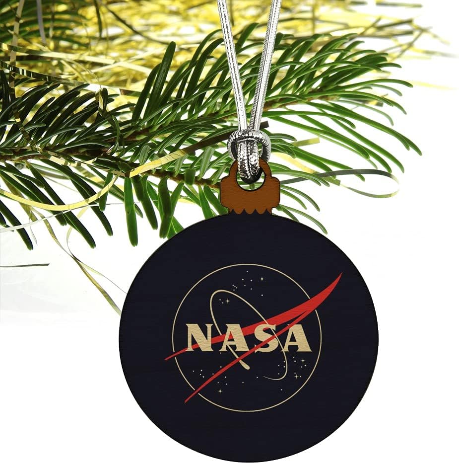 GRAPHICS MORE Classic Meatball Logo Mini Wood Christmas Ornament
