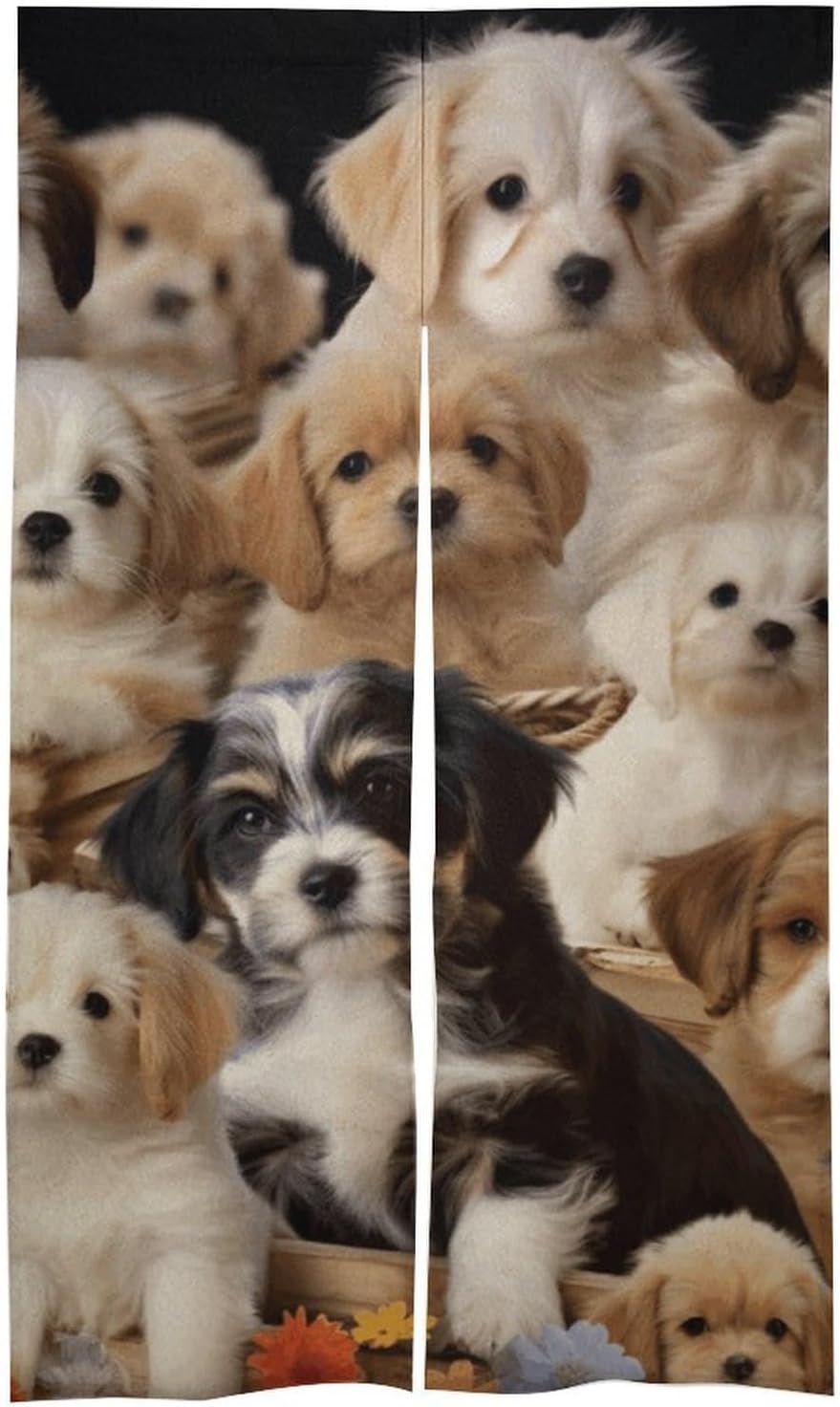 Cute Pet Dog Door Cover Curtain 57x17 Inches