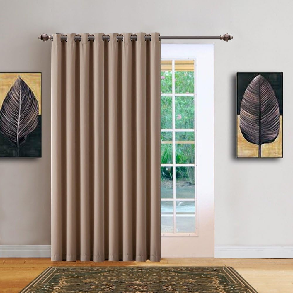 Warm Home Designs 102 X 84 Taupe Blackout Curtains Panel