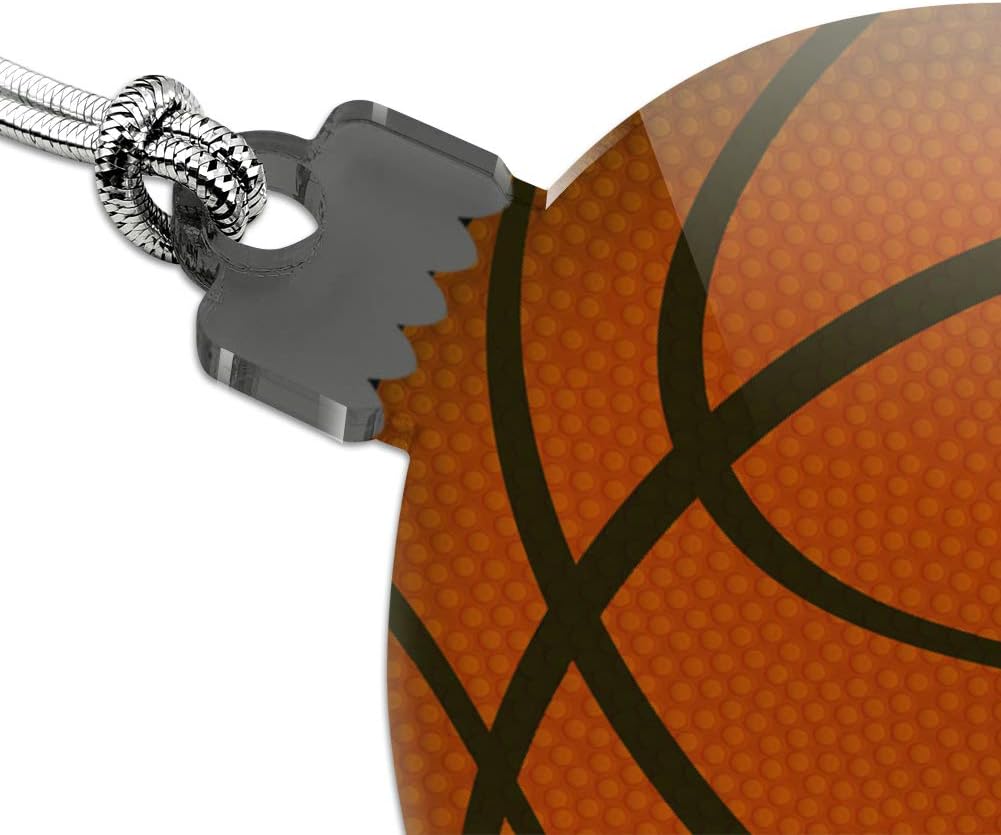Basketball Ball Acrylic Christmas Tree Ornament