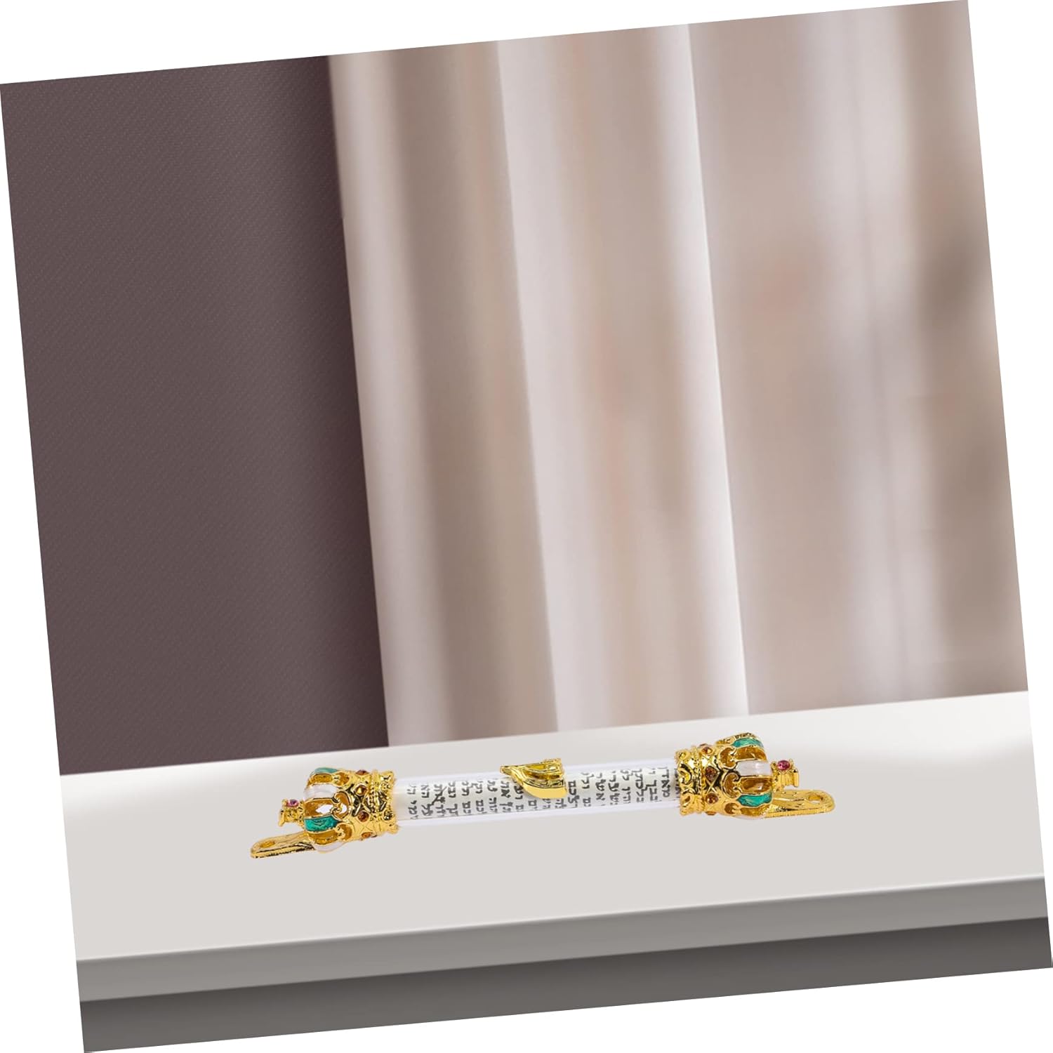 Decorative Metal Mezuzah for Outside Door