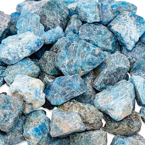 12 lb Blue Apatite Rough Stones for Tumbling Jewelry Making