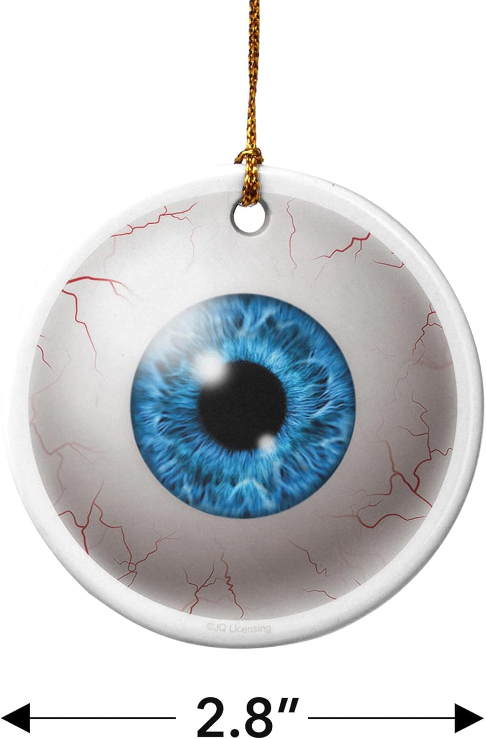 GRAPHICS AND MORE Blue Eyes Porcelain Christmas Ornament