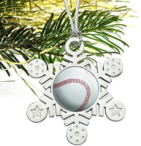 GRAPHICS MORE Christmas Tree Metal Snowflake Ornament