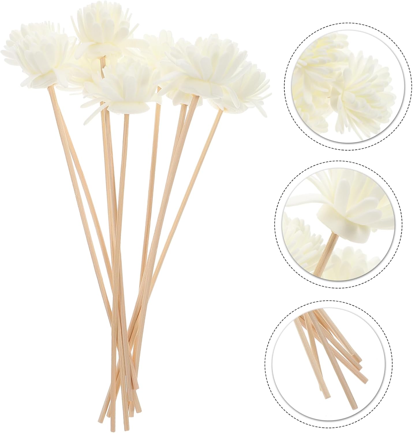 10pcs Chrysanthemum Diffuser Sticks with Essential Oil
