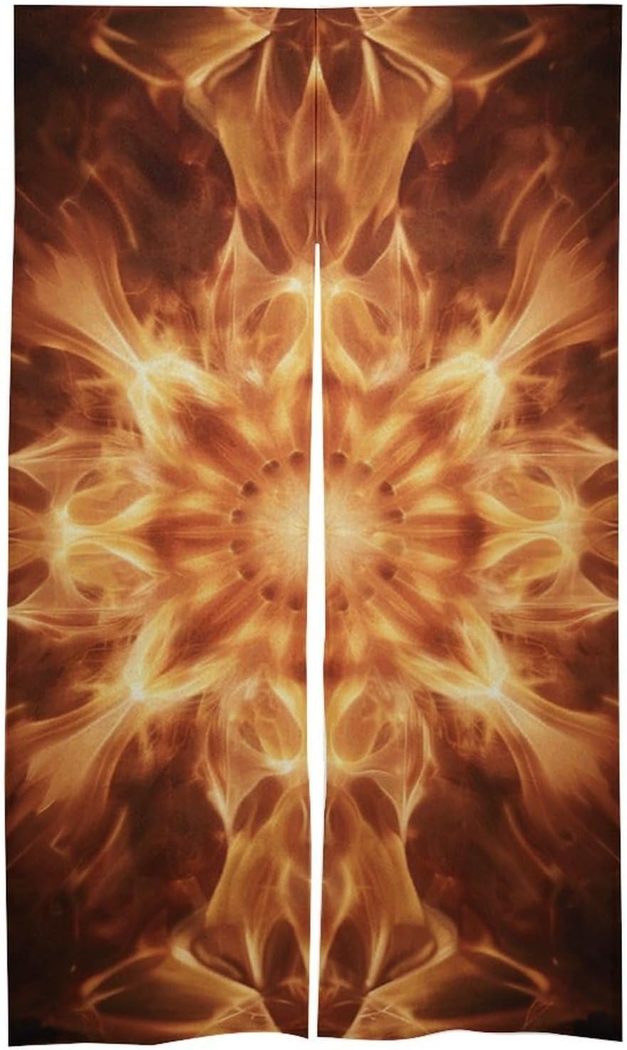 Beautiful Flame Pattern Door Curtain 57x17 Inches