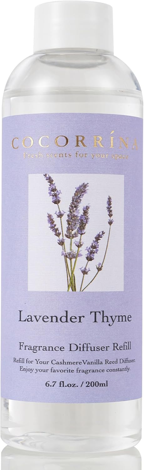 COCORRINA Reed Diffuser Refill - Lavender Thyme 67 oz