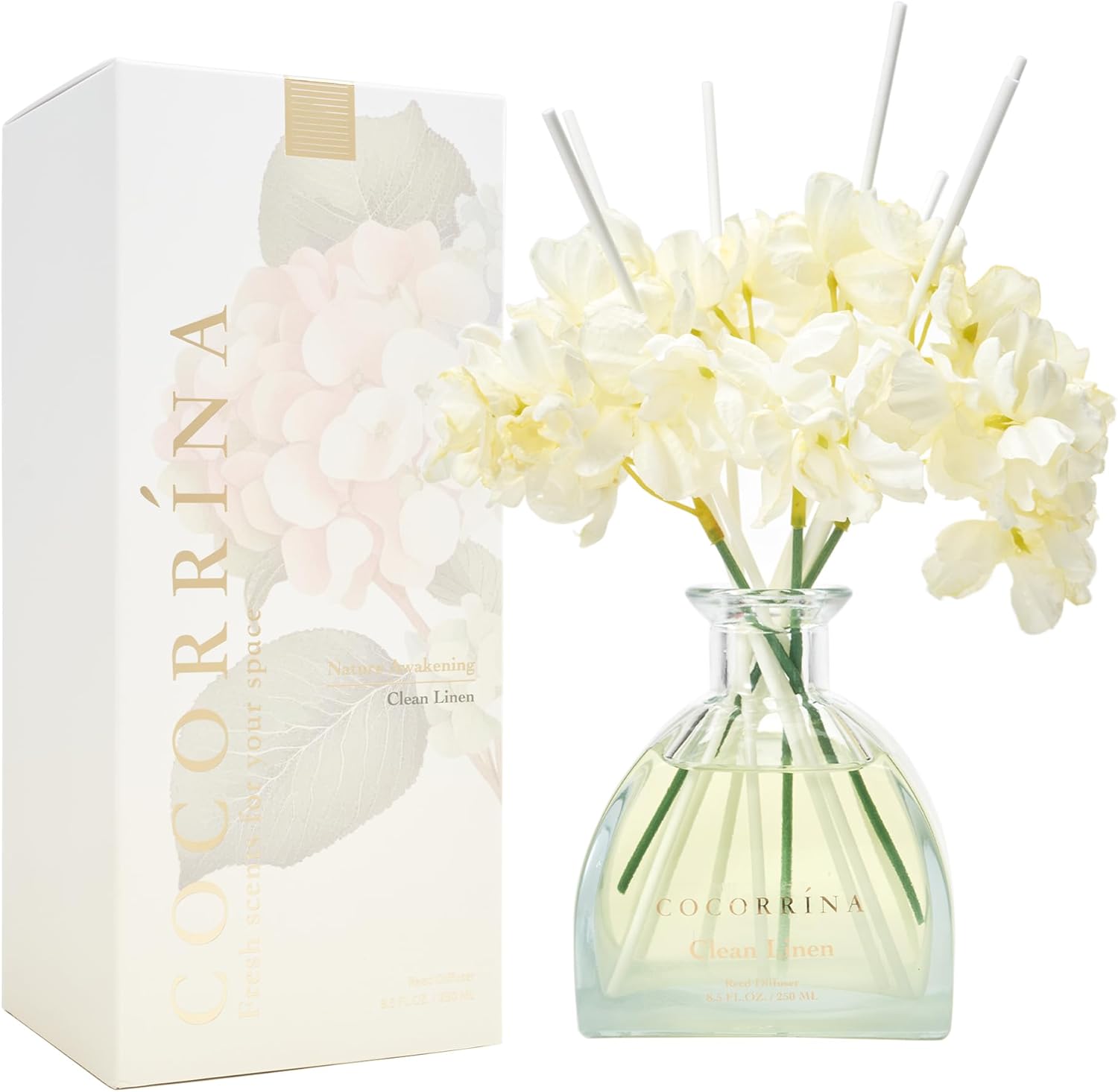 COCORRINA Reed Diffuser 85 Oz Clean Linen Set