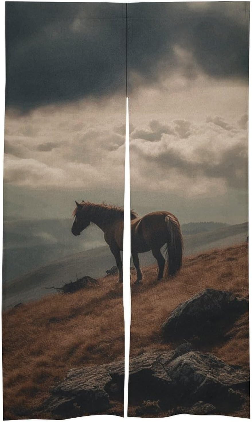 Mountain Door Cover Curtain 57x17 Inches