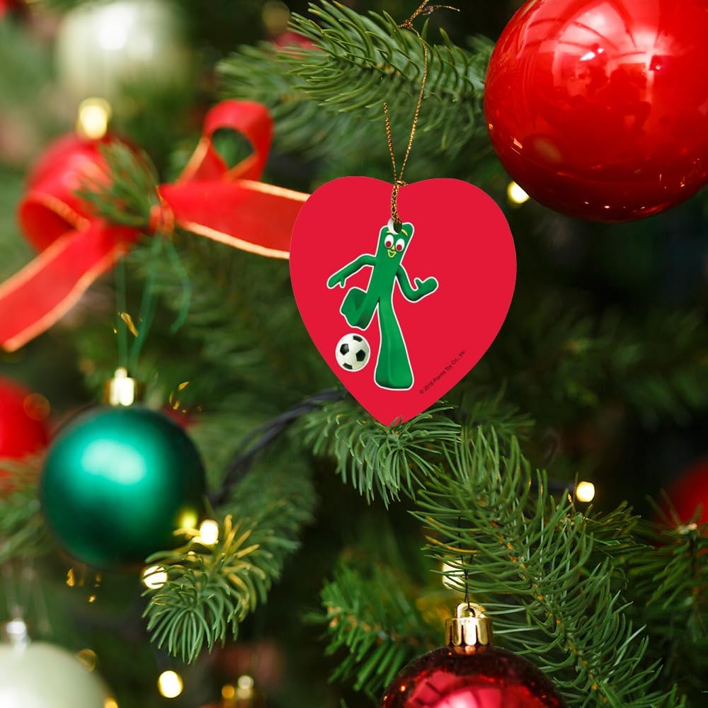 GRAPHICS AND MORE Heart-Shaped Porcelain Ornament - 28