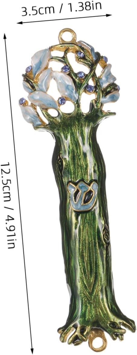 LIFKOME Retro Alloy Mezuzah Decor for Front Door