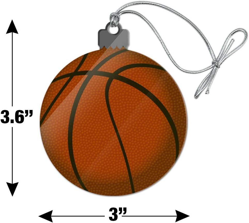 Basketball Ball Acrylic Christmas Tree Ornament