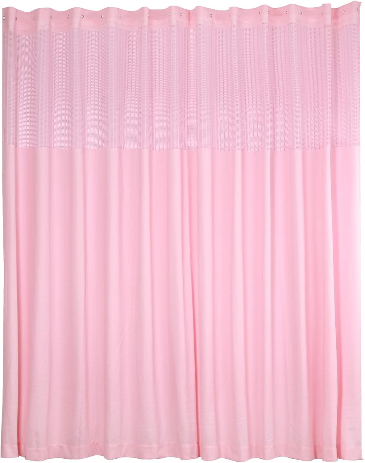 TFCFL 12ft x 8ft Privacy Curtain with Mesh Top and 24 Hooks