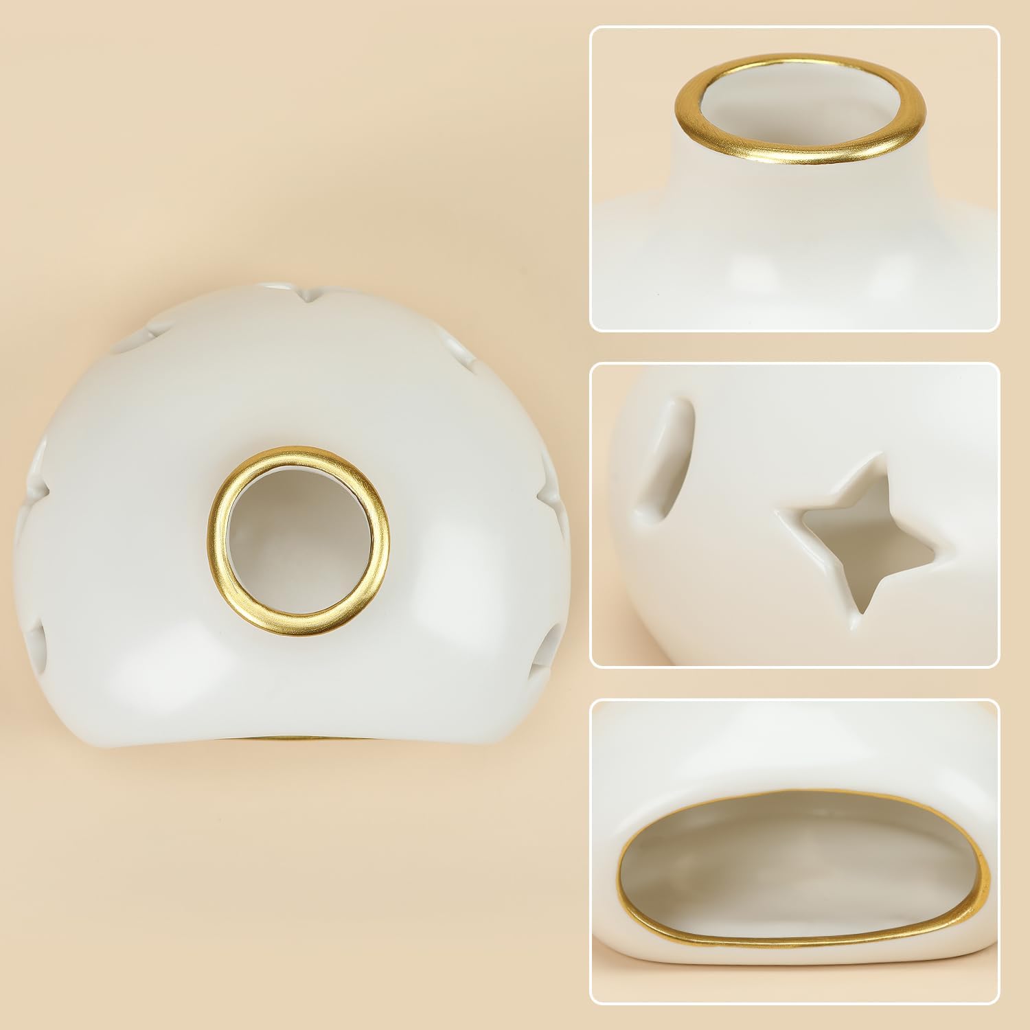 4 In 1 Palo Santo and Sage Burner Holder - White