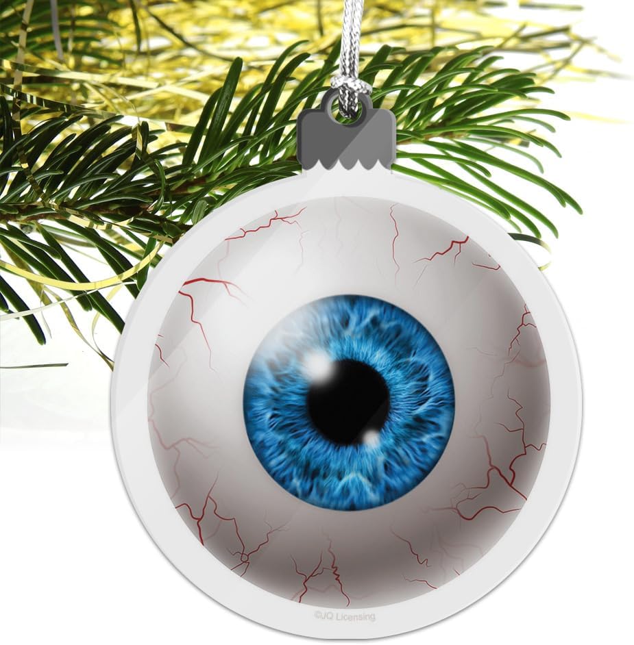GRAPHICS MORE Blue Eyes Acrylic Christmas Ornament
