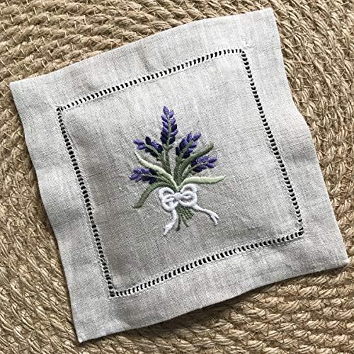Hand Embroidered Lavender Sachet Bag Set of 3