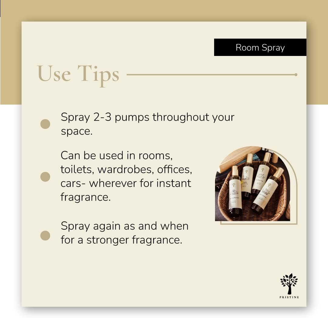 Pristine Swiss Chateau Inspired Room Spray with Essential Oils