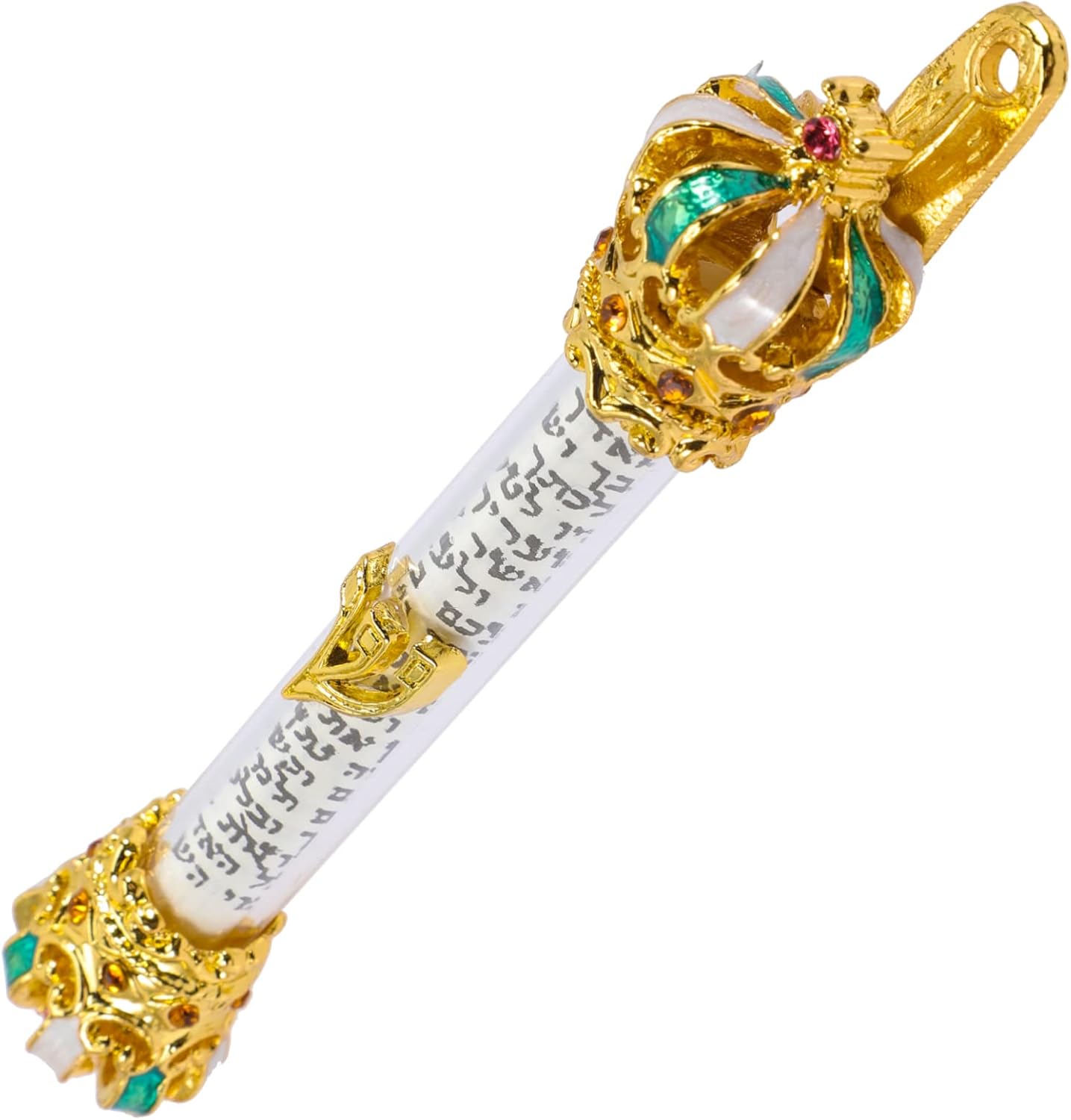Elegant 6-Inch Metal Mezuzah Scroll for Door