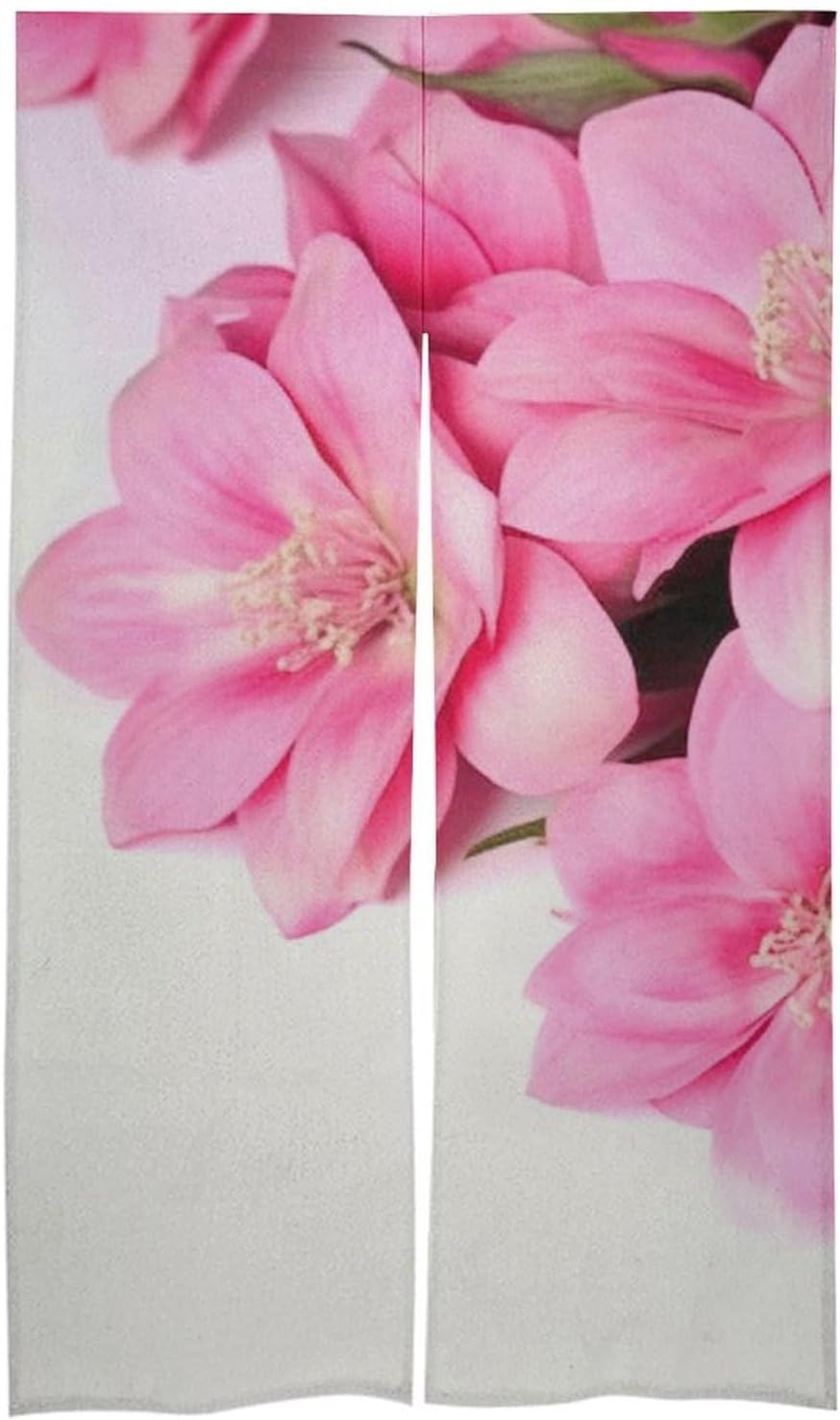 Beautiful Flowers Door Curtain 57x17 Inches