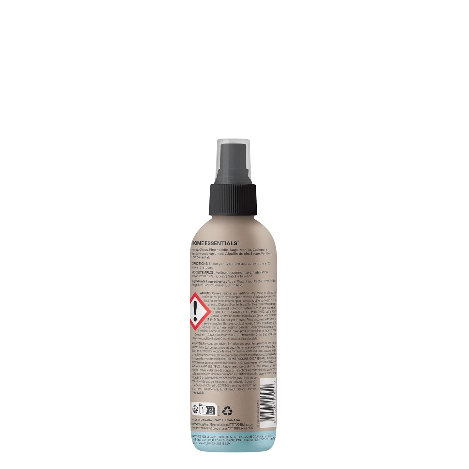 ATTITUDE Scented Room Spray Santorini Bliss 8 Fl Oz