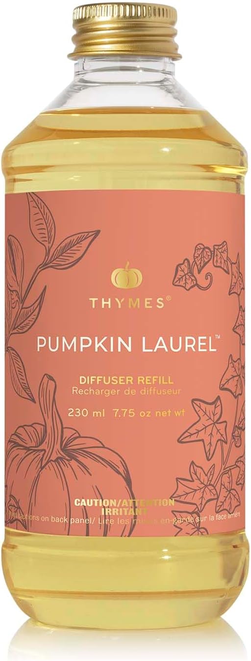 Thymes Pumpkin Laurel Reed Diffuser Oil Refill - Fall Aromatherapy Oil
