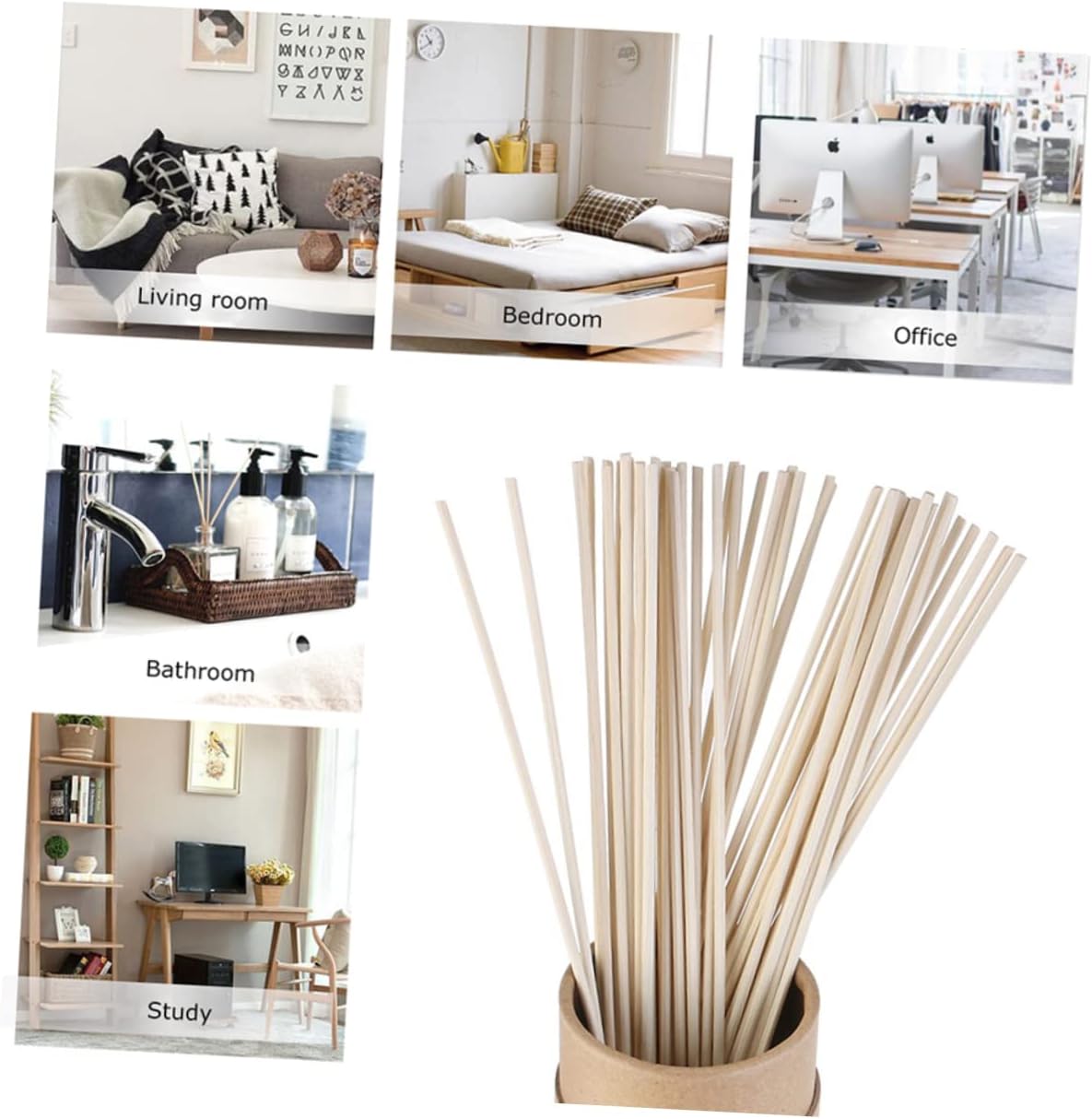 Levemolo 30pcs Essential Oil Diffuser Sticks Set