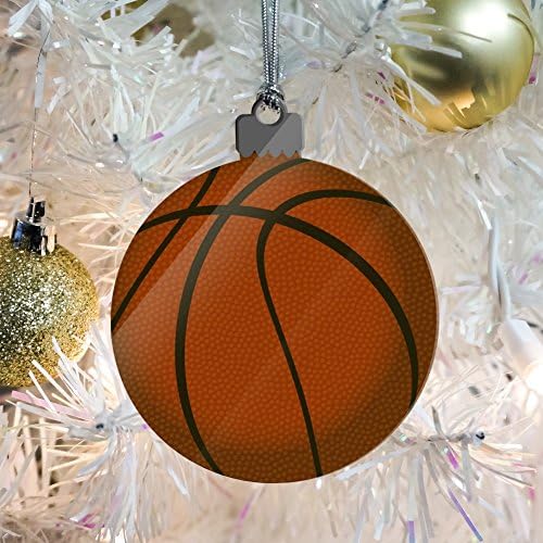 Basketball Ball Acrylic Christmas Tree Ornament