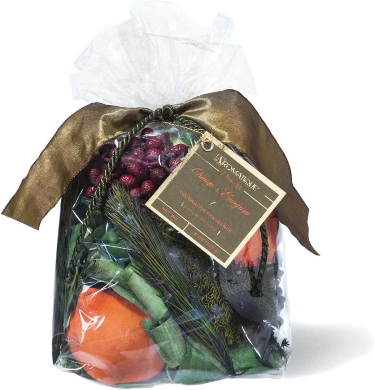 Aromatique Orange and Evergreen Potpourri Bag 7 Ounce
