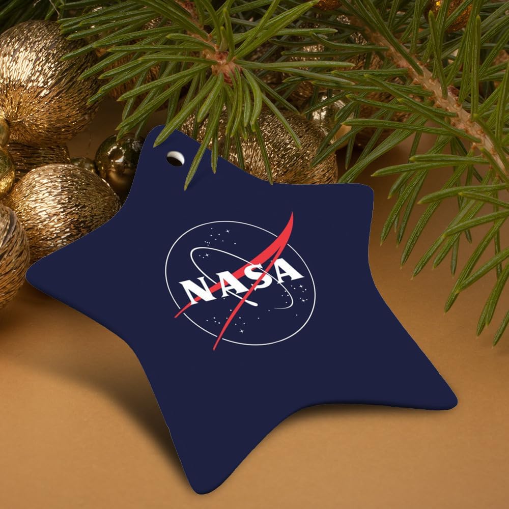 GRAPHICS MORE Star-Shaped Porcelain Christmas Ornament - 31 Inch 1