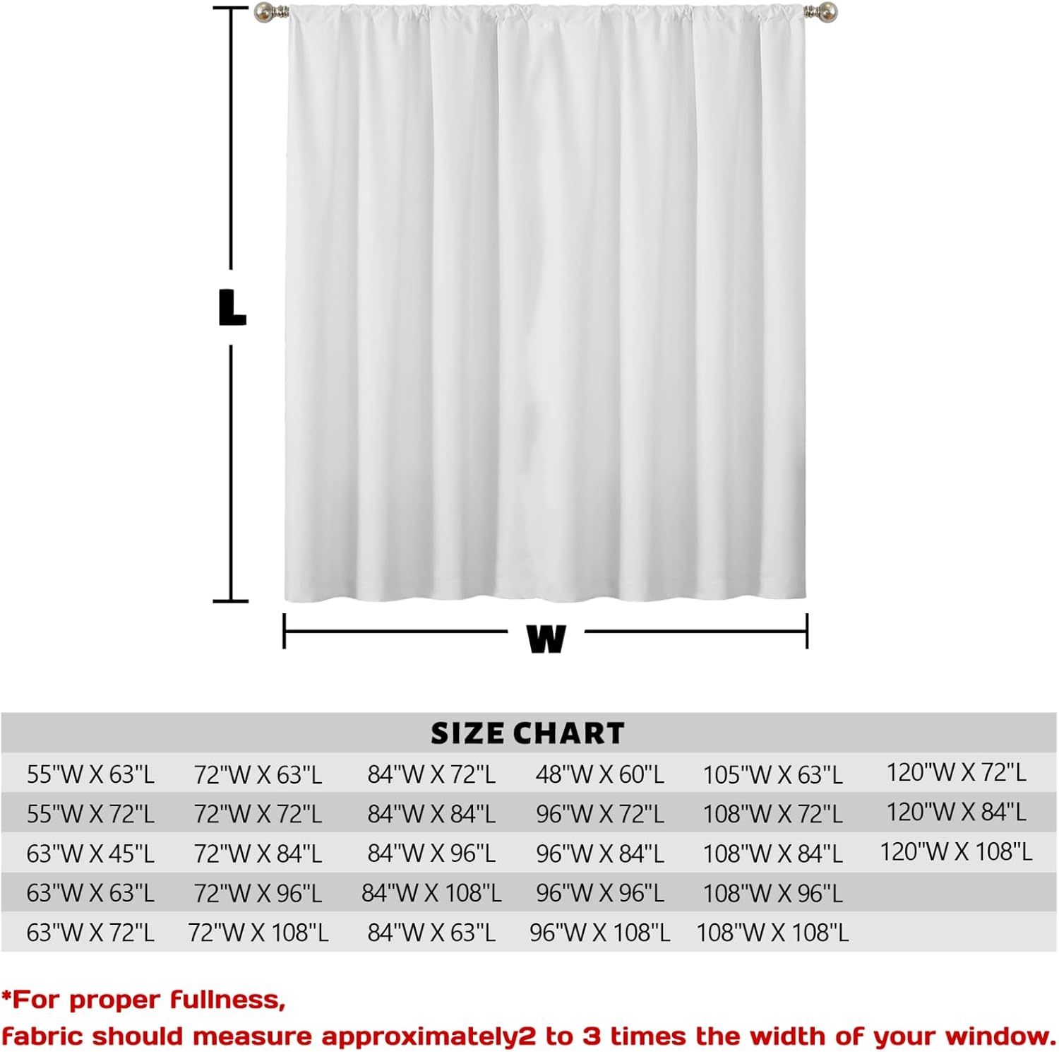 Custom Personalized Blackout Curtain Panels 48x60