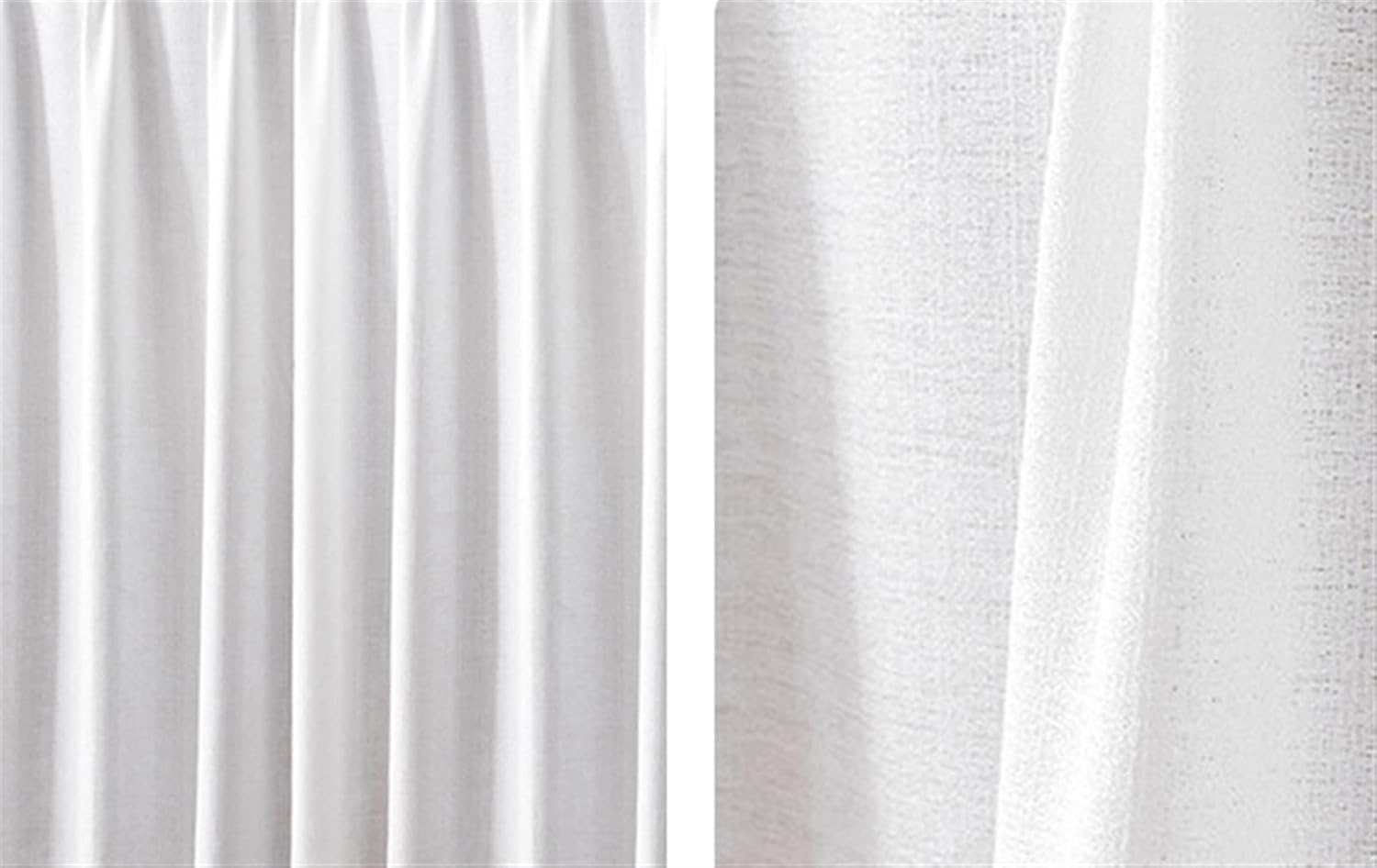 SK Studio White Short Curtains for Kitchen and Closet