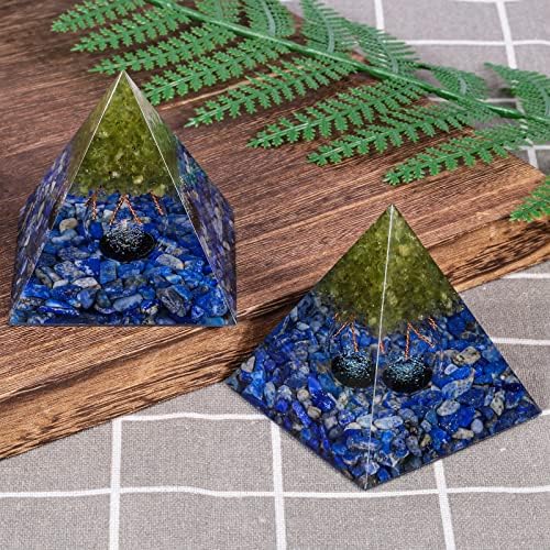 Rockcloud Tree of Life Orgone Pyramid Crystal Decor