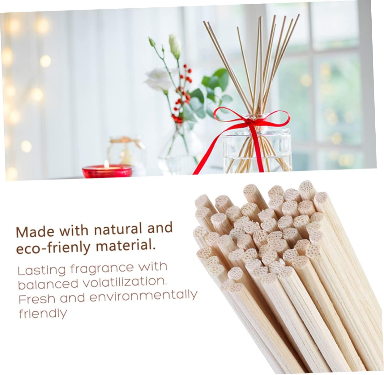 Cabilock 30pc Rattan Diffuser Sticks for Essential Oils