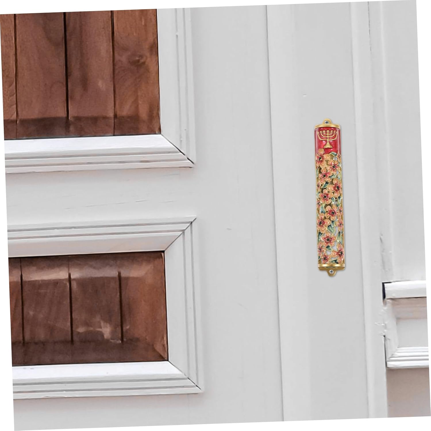 Jewish Mezuzah Scroll Decor for Door Blessing