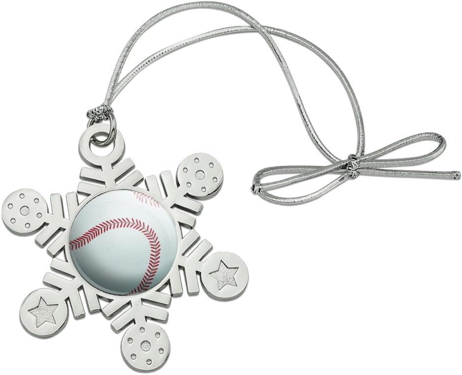 GRAPHICS MORE Christmas Tree Metal Snowflake Ornament