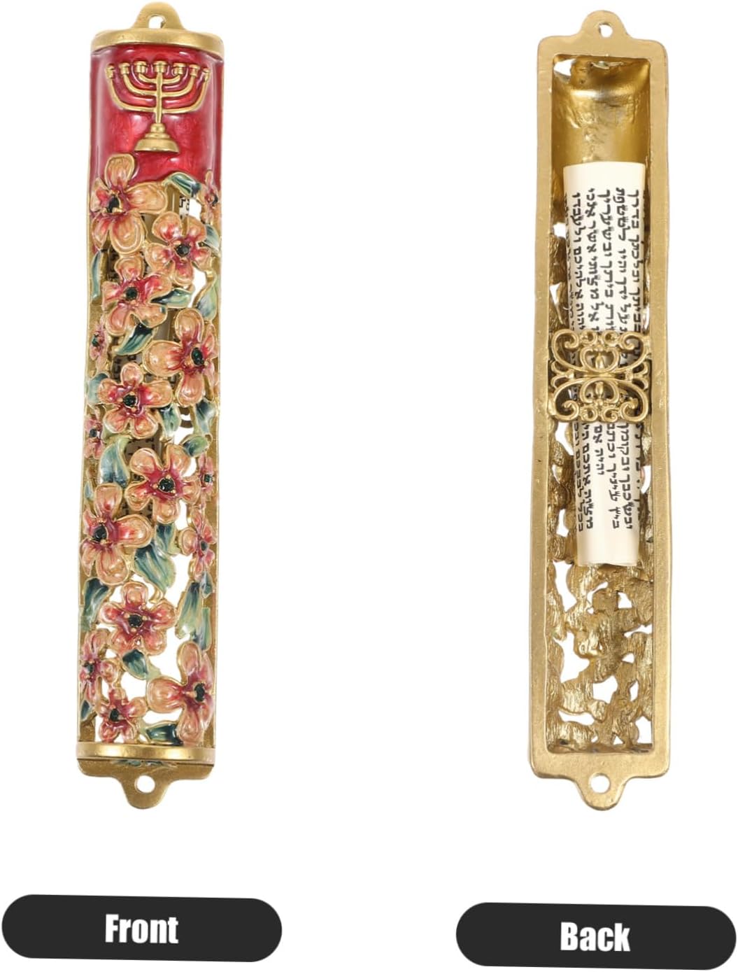 Jewish Mezuzah Scroll Decor for Door Blessing