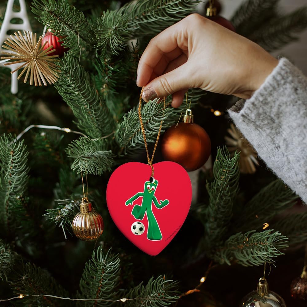 GRAPHICS AND MORE Heart-Shaped Porcelain Ornament - 28