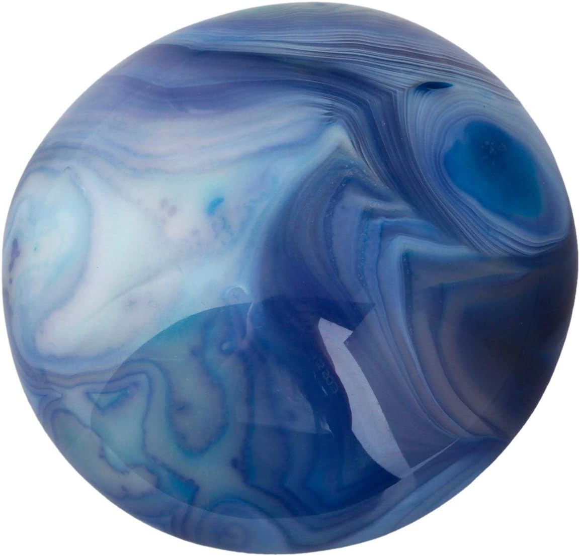 Nupuyai Natural Tumbled Blue Agate Worry Stones