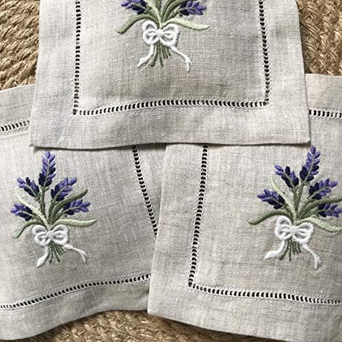 Hand Embroidered Lavender Sachet Bag Set of 3