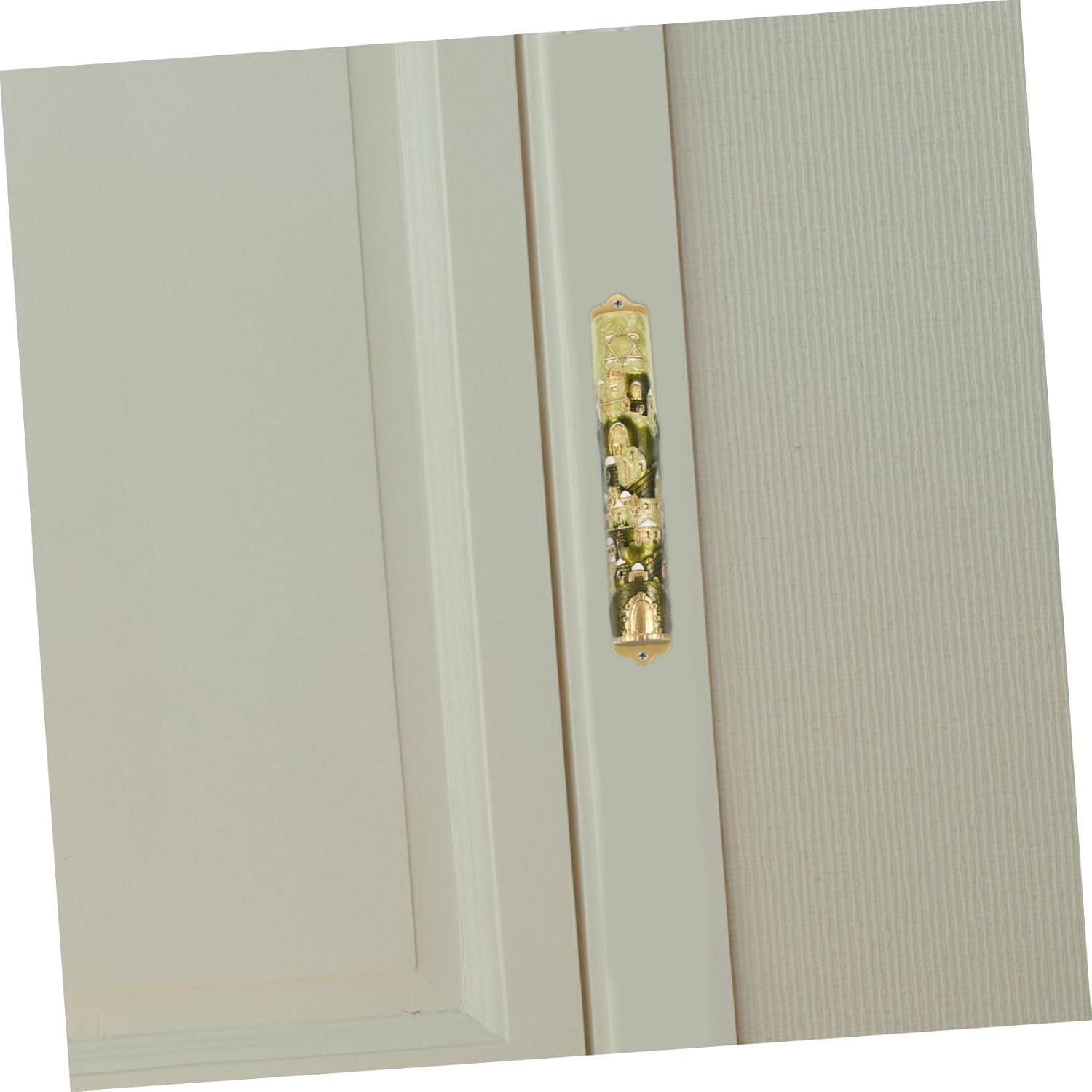 Happyyami Hand Painted Mezuzah Ornament Jewish Door Decor