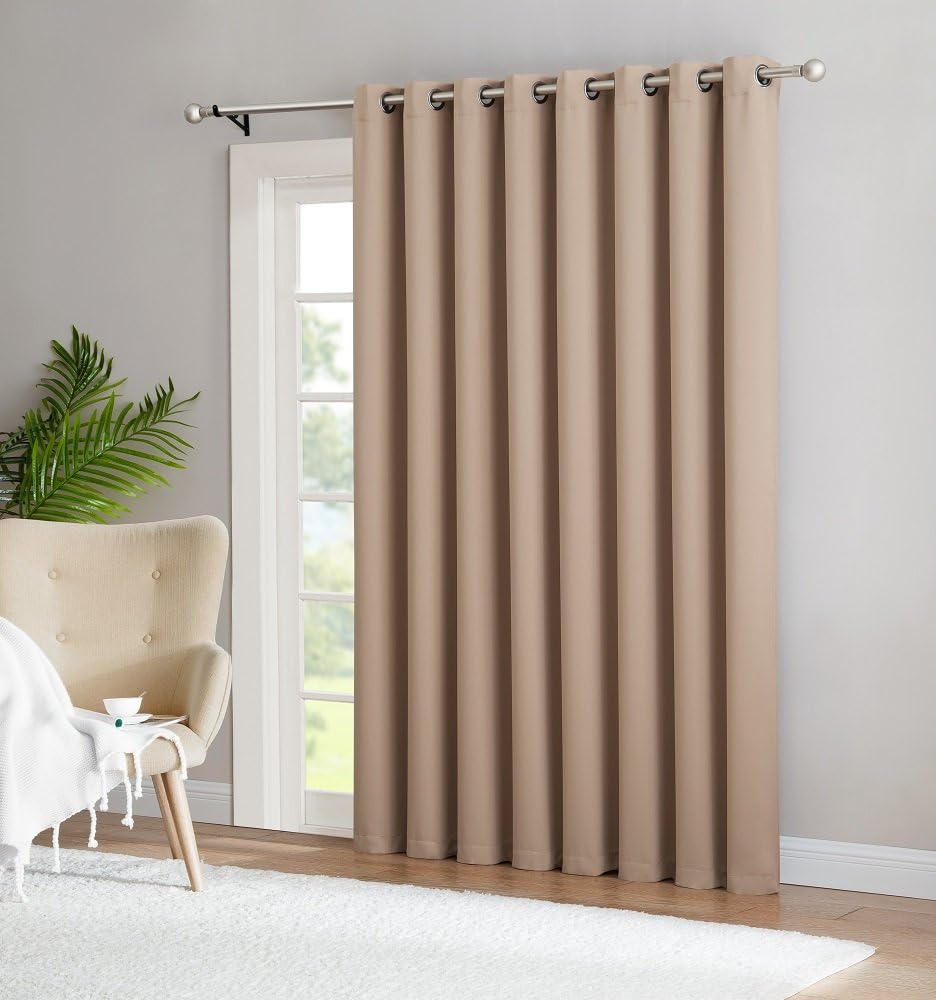 Warm Home Designs 102 X 84 Taupe Blackout Curtains Panel
