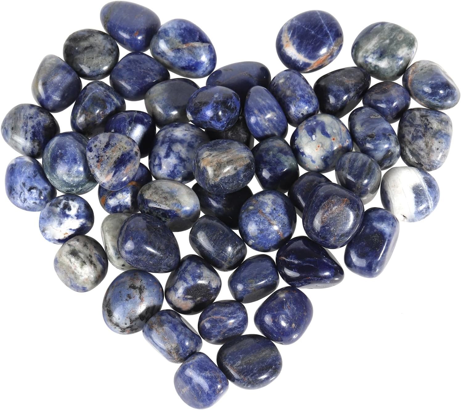 Rockcloud Sodalite Natural Tumbled Crushed Stones 1 lb