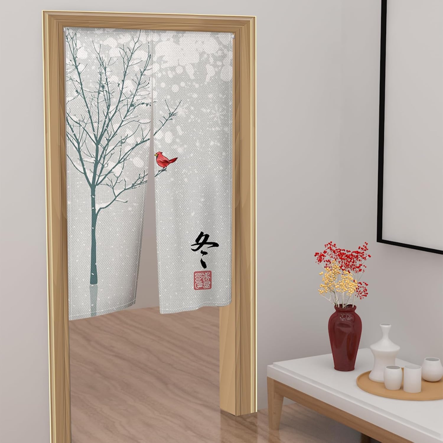 Leowefowa Japanese Noren Door Curtain 34x60 Inches 1