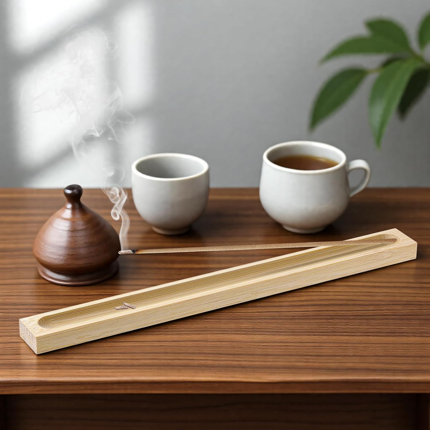 2 Pieces Bamboo Incense Holder for Sticks