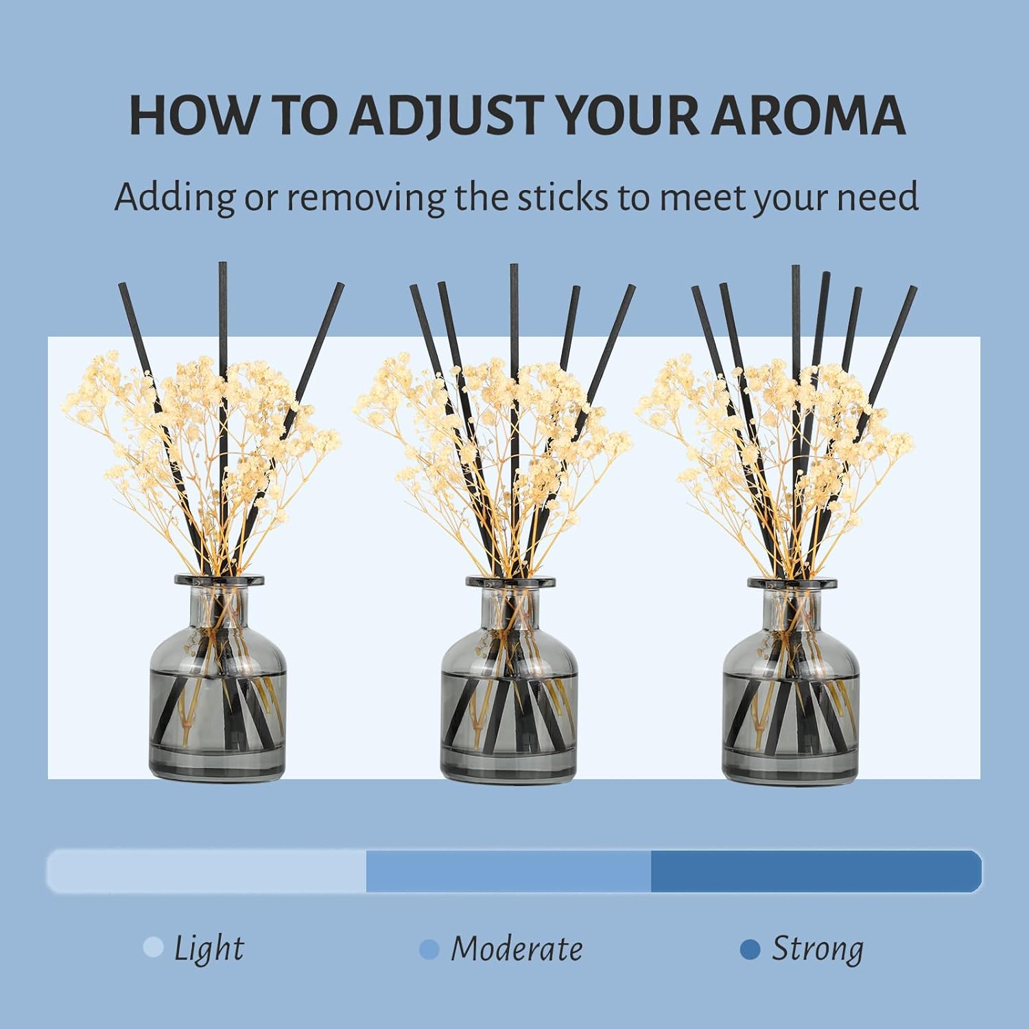 Brakula 2 Pack Reed Diffuser with 12 Sticks